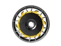 Front wheel turbo fan aero disc in dry carbon fibre for Aluminium wheel. Porsche 718 GT4 RS - SRFADPGT4RSAL